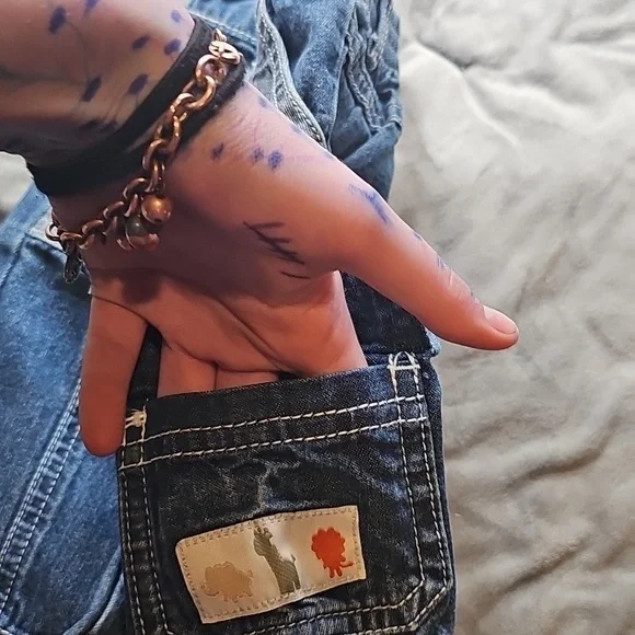 L Jeans Size 0-3 Months - Picture 7 of 8